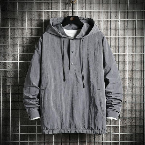 

coat male 2021 spring new style korean-style fashion stream men's wear hooded pullover new style sports casual jacket fashion, Black;brown