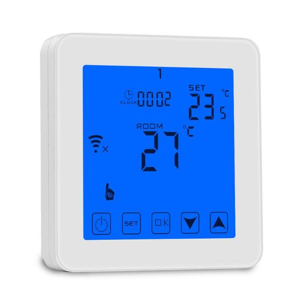 

smart home control alexa echo speaker wifi room underfloor heating touch screen thermostat