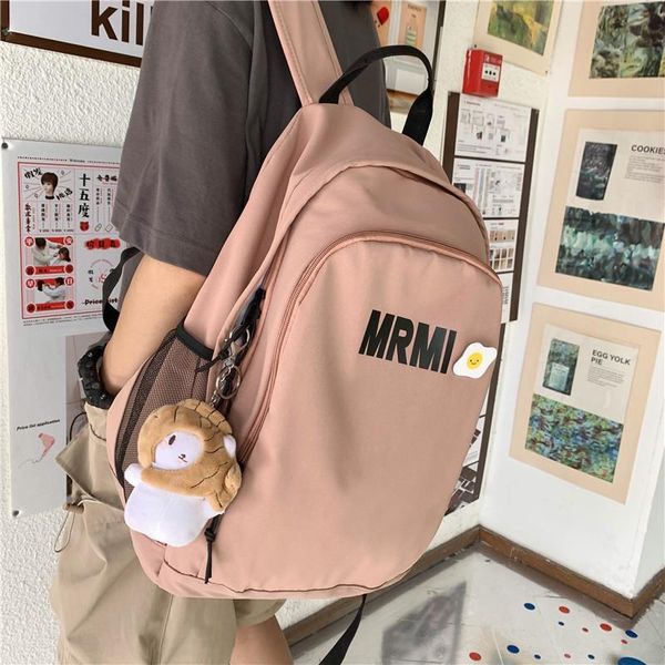 

backpack 2021 nylon schoolbag men's fashion large capacity casual women outdoor travel multi-function all-match package