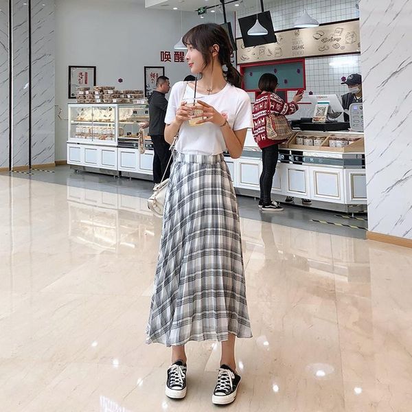 

skirts 2021 cake skirt pleated yarn half-body girls long fund fairy gauze, Black
