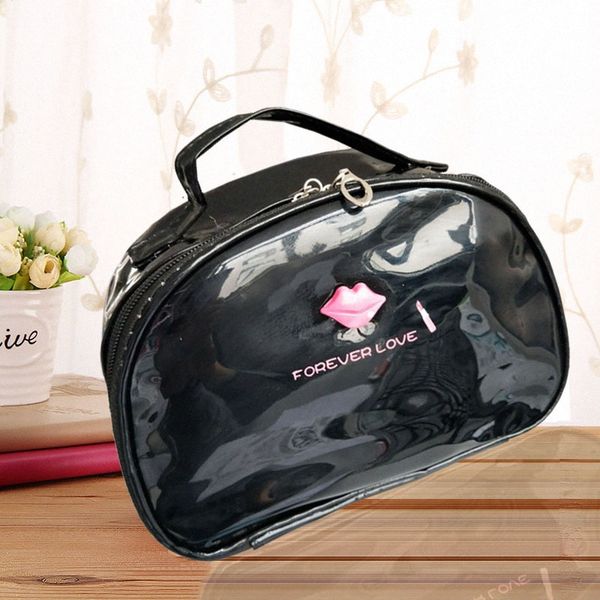 

2020 2020 women pu leather large shell cosmetic bag womens waterproof clutch bag wash handbag storage with mirror socket c0g9#