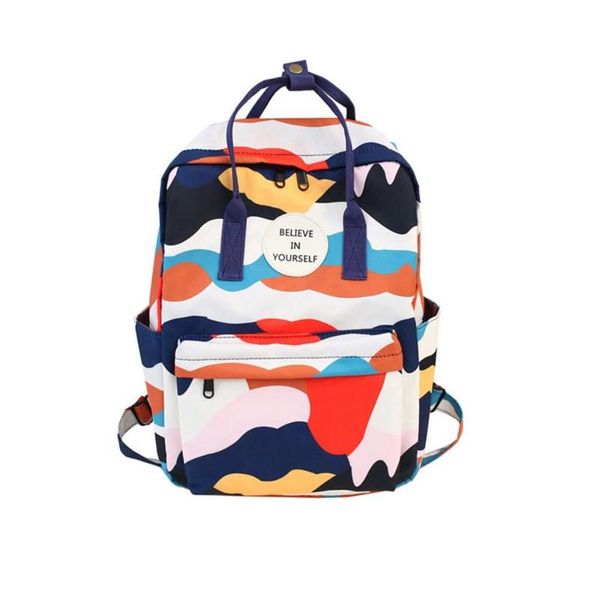 

outdoor bags 2021 women color camouflage backpack casual nylon wild large capacity backpacks zipper student school shoulder bag /e