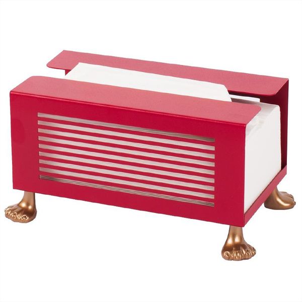 

tissue boxes & napkins nordic luxury box storage multifunctional red golden metal servethouder home decoration accessories ae50zj