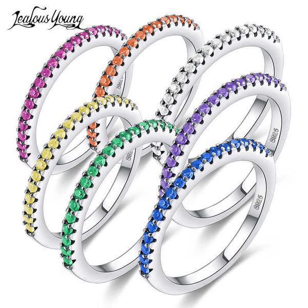 

ring new fashion multicolor zirconia party women engagement with silver color crystal wedding s for lady jewelry gift, Golden;silver