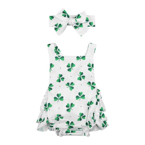 

jumpsuits baby girls boys bodysuits easter /floral print sleeveless backless jumpsuit headband, Blue