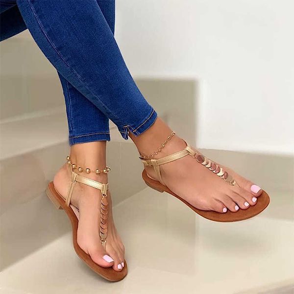 

women's sandals 2021 clip toe female shoes summer fashion flip flops comfort flats woman buckle straps beach ladies sandalias y0714, Black