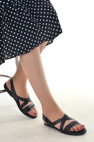 

sandals women's casual slippers, Black