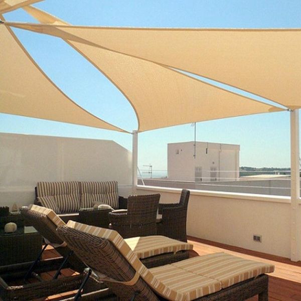 

shade 2021 sun sail triangle net outdoor patio pool awnings garden canopy