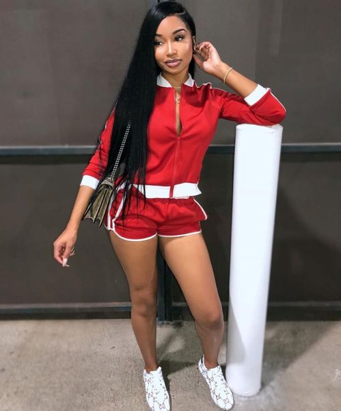 

women's tracksuits fashion female women suits with shorts set, Gray