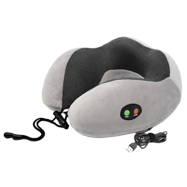 

travel pillow memory foam electronic massage neck pillow cushion for airplane