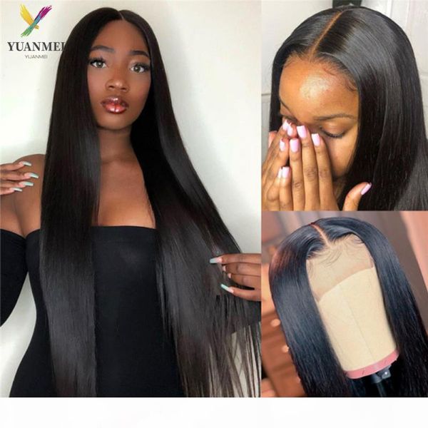 

8-32inches long straight hair lace wig lace front human hair wig for women transparent front density 150% malaysia remy, Black;brown