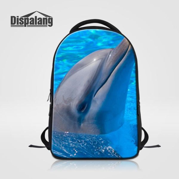 

backpack dispalang men lapdolphin animal print large capacity women school bag casual travel business notebook