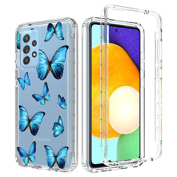 

cell phone pouches samsung s9 s10 note10 s20 s21 plus note20 ultra a51 a71 front&back 360 transparent case tpu bumper hybrid anti armo