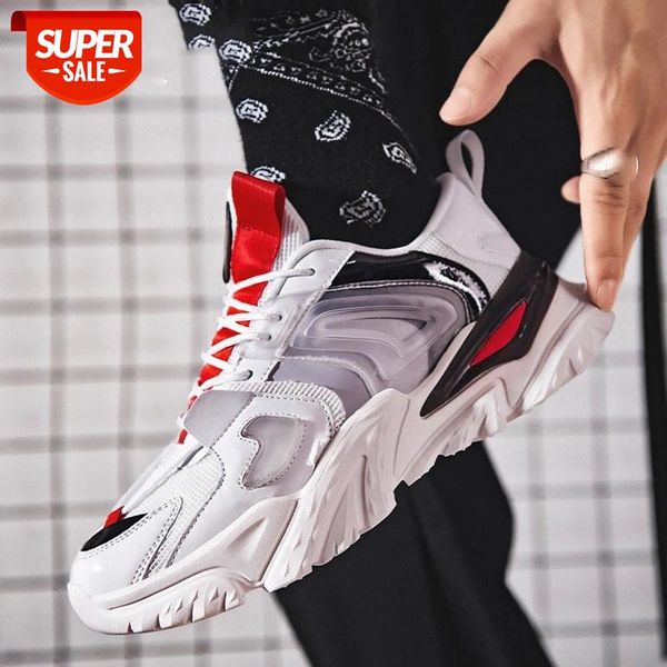 

2021 summer fashion new men's sneaker comfortable thick soled low mens casual shoes breathable lace up men running shoes #tg8y