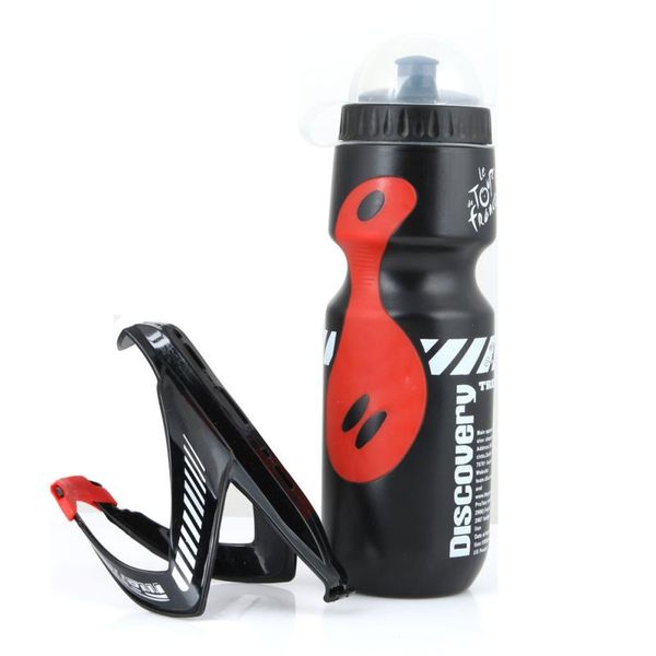 

water bottles & cages 2pcs bicycle bottle+bottle holder sets 650ml cycling bottle mountain bike road portable kettle