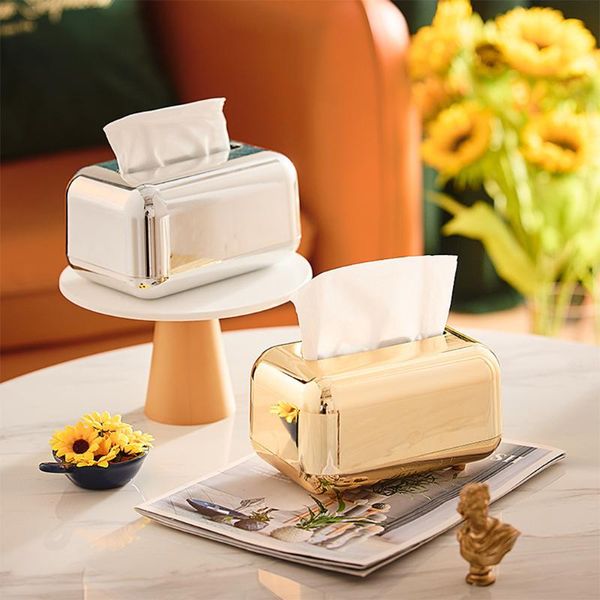 

tissue boxes & napkins nodic home cube square shaped box container abs plastic carton towel napkin holder paper rack elegant chrome car