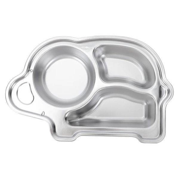 

dishes & plates 1pc baby dish stainless steel self feeding training divided toddler