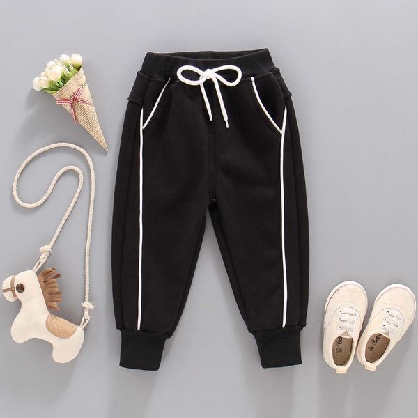 

trousers fleece thickening thermal boys winter pants fashion warm kids children's clothing, Blue