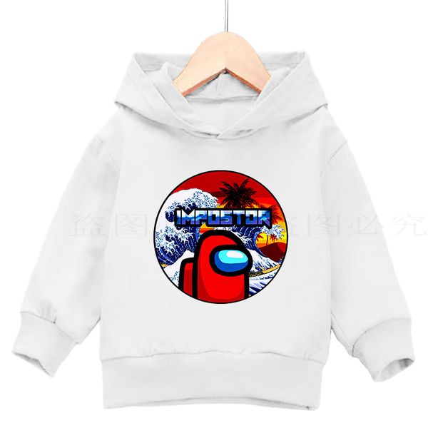 

2020 autumn childrens sweatshirt girls anime violent game print clothing 4t-14t between us boys fleece claw casual hoodie, Black