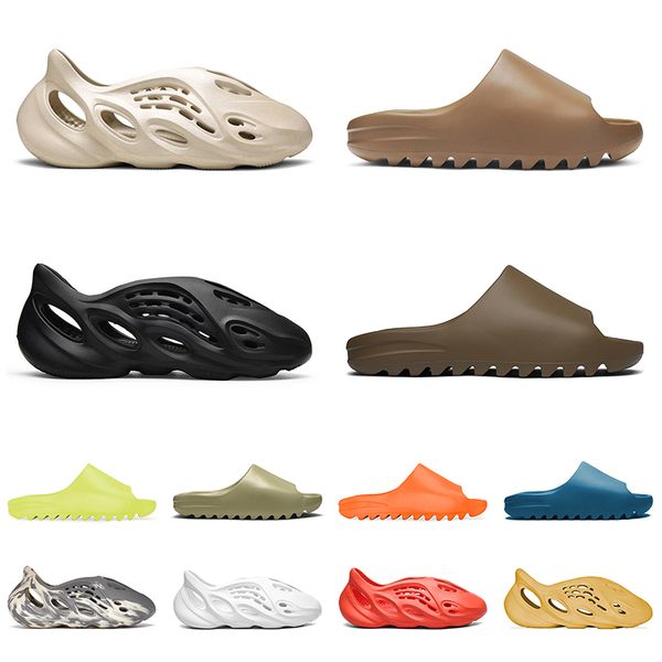 

men women foma runner sandals desert sand slide slipper core earth brown outdoor fashion beach slippers, Black