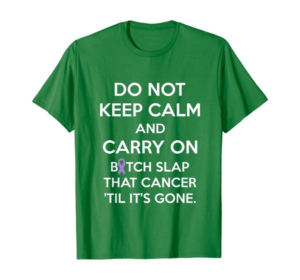 

don't keep calm - lavender ribbon cancer awareness fighter t-shirt, White;black
