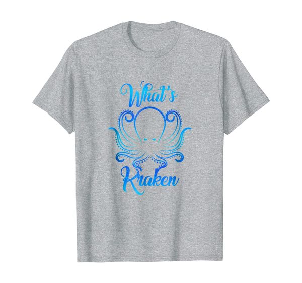 

what's kraken tees: marine biologist ocs t-shirt, White;black