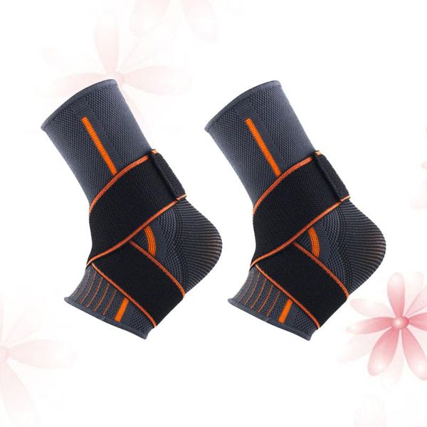 

2 pcs ankle guard ankle pad brace sports support for exercise basketball sprain - size (grey and, Blue;black
