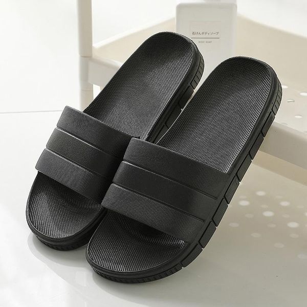 

slippers litthing summer women indoor floor flat shoes non-slip flip flops bath home slipper comfortable zapatillas de hombre, Black