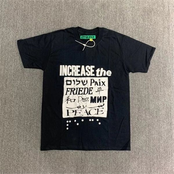 

2021 new cpfm.xyz increase the peace heavyweight tee men women t-shirt cpfm xyz t-shirts harajuku retro t shirt 15dy, White;black
