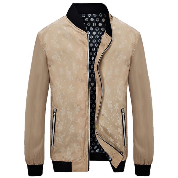 

2018 cotton casual male jacket coat 5xl spring autumn coats mens outerwear windbreaker fashion men bomber jackets jk107, Black;brown