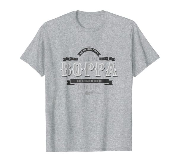 

vintage my favorite people call me boppa grandpa men t-shirt, White;black