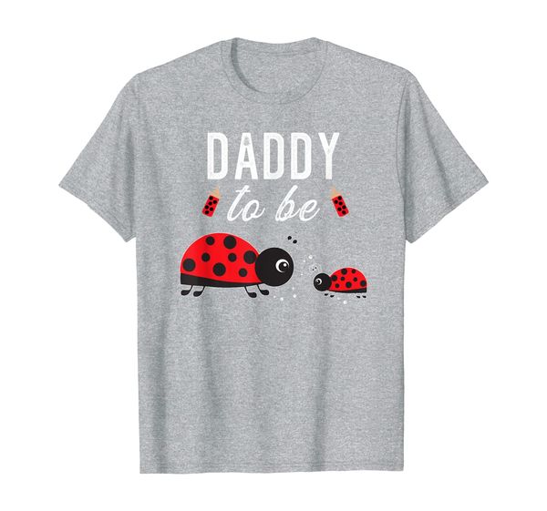 

mens daddy to be ladybug baby shower ladybug dad t-shirt, White;black
