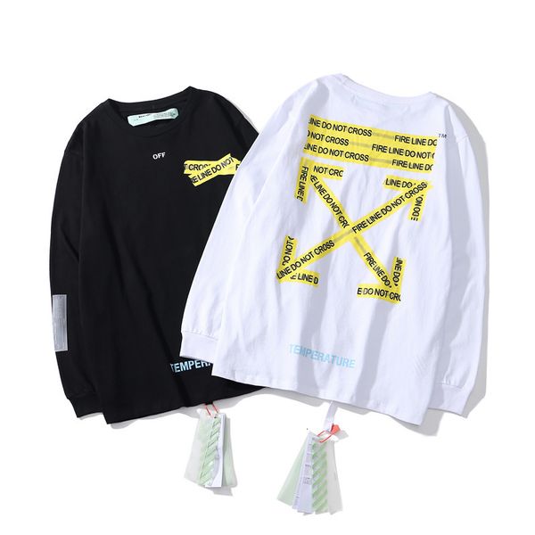 

c 18 yellow cordon print pullover for men and women, Black