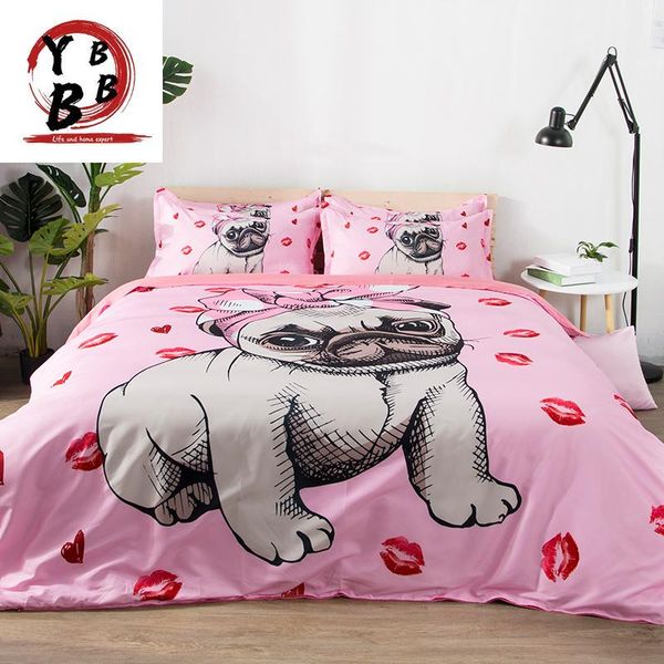 

bedding sets cartoon dog pattern boy girl child lovely cute bedclothes duvet cover quilt pillow cases home textiles