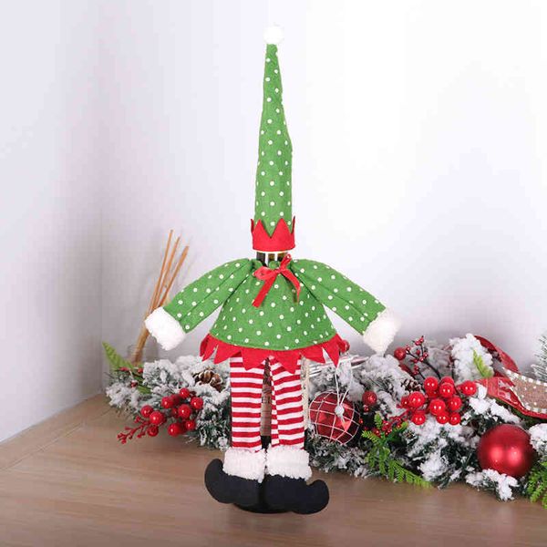 

christmas new lovely hooded wine cover sweater bottle cotton clothes decoration