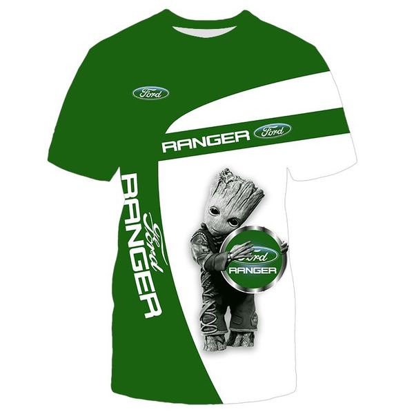 

men's t-shirts 3d printed ford harajuku off-road motorcycle t-shirt high-quality sports short-sleeved brand clothing, White;black