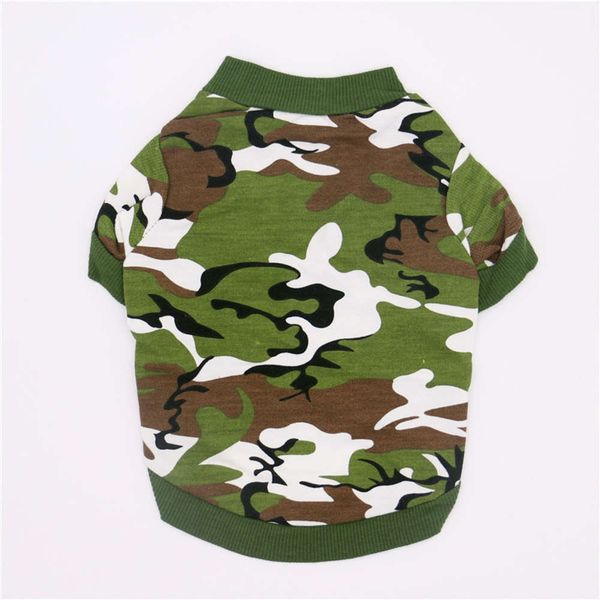 

spring and autumn pet cloth dog terry cotton camouflage pullover teddy