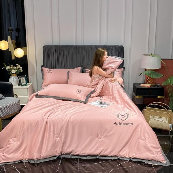 

comforters & sets 2021 luxurious washable silk summer quilt ice air-conditioning cool home el thin