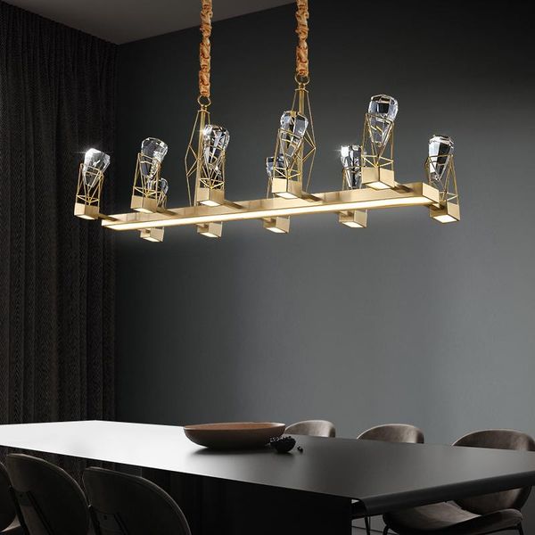 

pendant lamps postmodern copper chandelier, light luxury design, creative personality, bar, dining room, living room chandelier