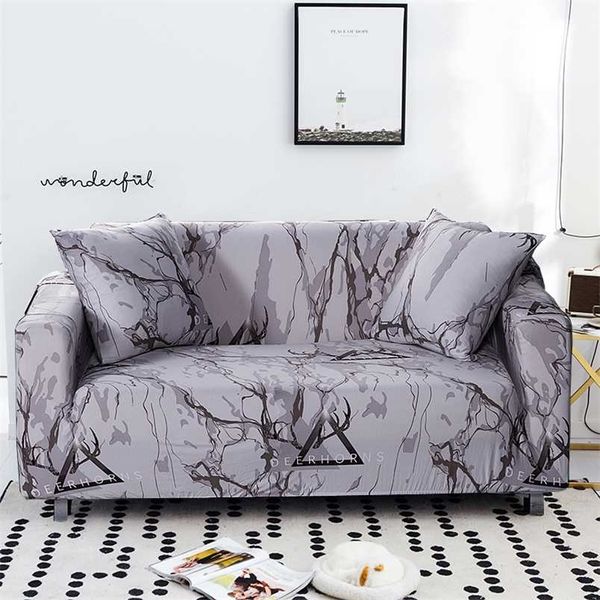 Set di copertura di divano elastici per salotto Asciugamani antiscivolo Coperture Animali Strech Slipcover 211102