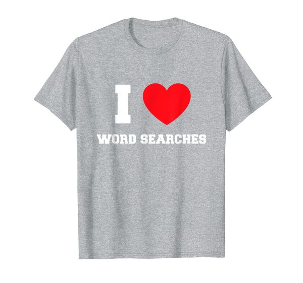 

i love word searches t-shirt, White;black