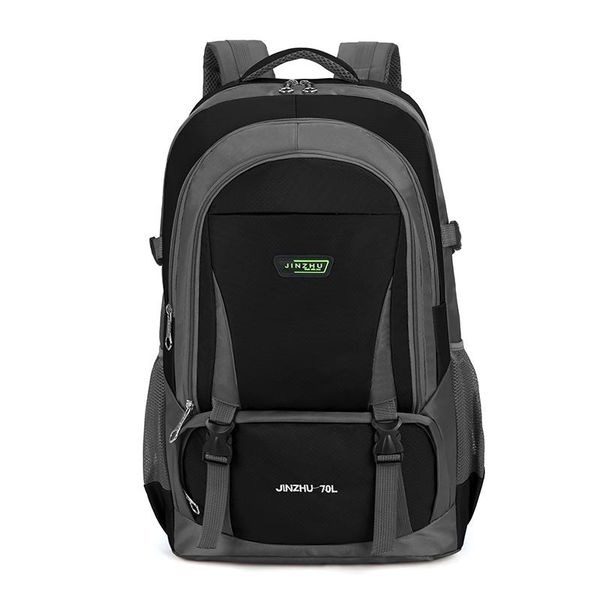 

backpack large capacity quality oxford cloth waterproof outdoor men's couple climbing luggage 50l youth sport bag black