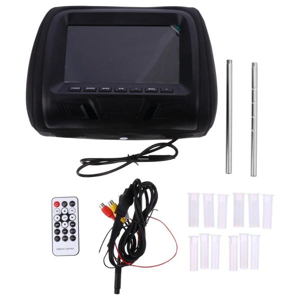 

touch key car headrest monitor rear seat 7 inch multi-media display screen