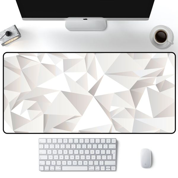 Pad White Art Desk Teppich xxl Maus Mini Gamer Desktop Keyboard Pad auf dem Tischmatten -PC