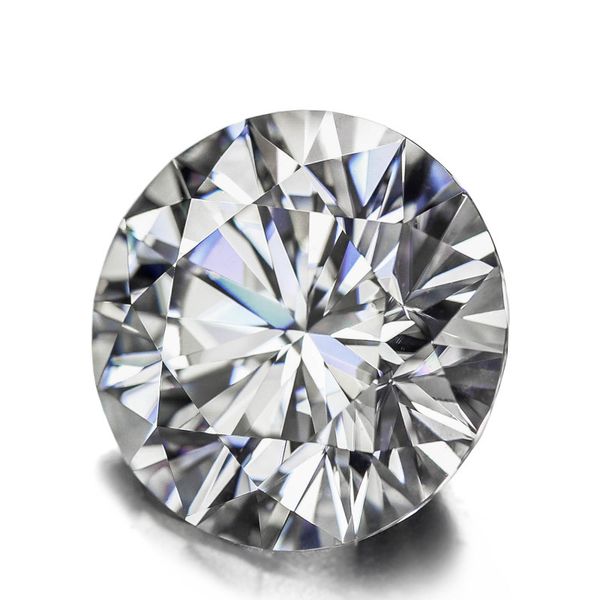 

moissanite loose d color 1.2ct 7mm vvs1 gra certified lab diamond gemstones jewelry whole suppliers gems, Black