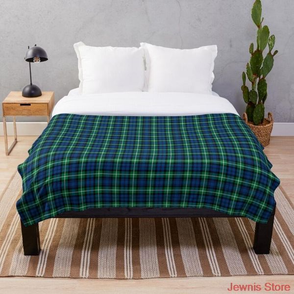 

blankets clan lamont tartan blanket snowflake wool coral fleece bedspread portable