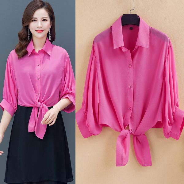 

2021 new women sun protection clothing summer thin cardigan coat female chiffon jacket plue size 4xl short sunscreen shirt feminine y38 gkpt, White