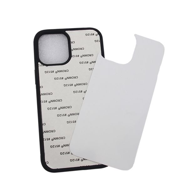 Custodie per cellulari Custodia per sublimazione per iPhone 12 Pro MAX XS XR Paraurti in TPU Cover posteriore in alluminio con stampa in bianco Custodia di design fai da te QUZO