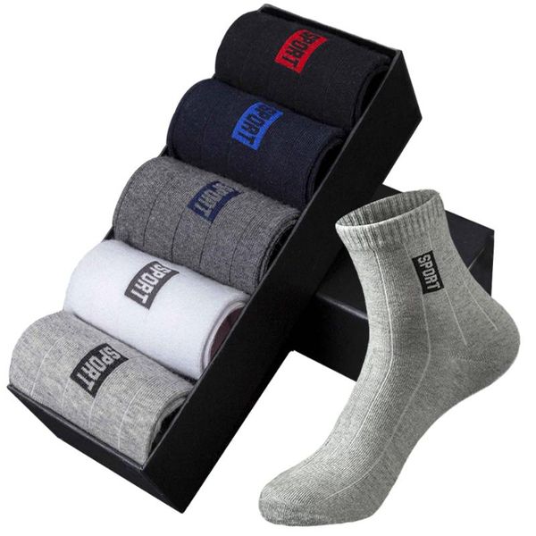 

men's socks 2021 brand cotton men pack breathable autumn black winter business dress gift size 39-45