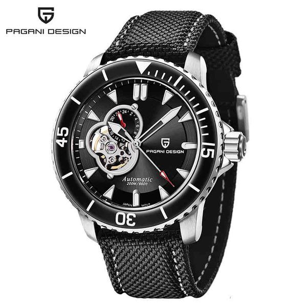 

pagani design brand nh39 44mm automatic watch men 20bar waterproof mechanical wristwatches business stainless relojes mecanicos, Silver